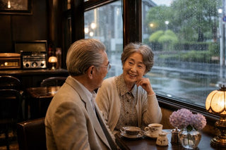 梅雨の気圧変化で耳が詰まったように感じる不調をイメージした雨の日の情景写真