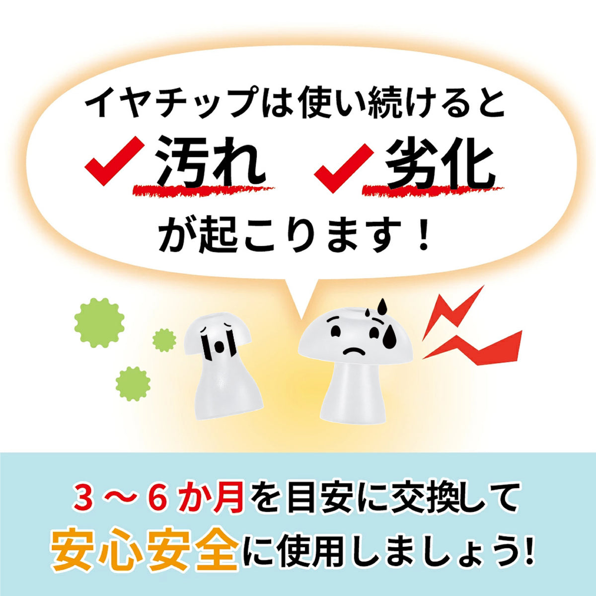 ミミタカラ 交換用 イヤーチップ ｜BE90専用 ［サイズ：S・M・L］【イヤーチップは3～6か月を目安に交換してください】 (副本)