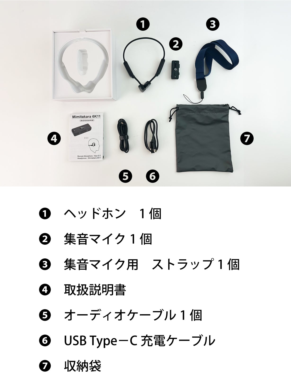 Mimitakara（ミミタカラ） 集音器｜充電式 ワイヤレス 骨伝導集音器 集音マイク 付き［両耳用］ 【 適応聴力：軽度・中等度 】 - 商品画像8