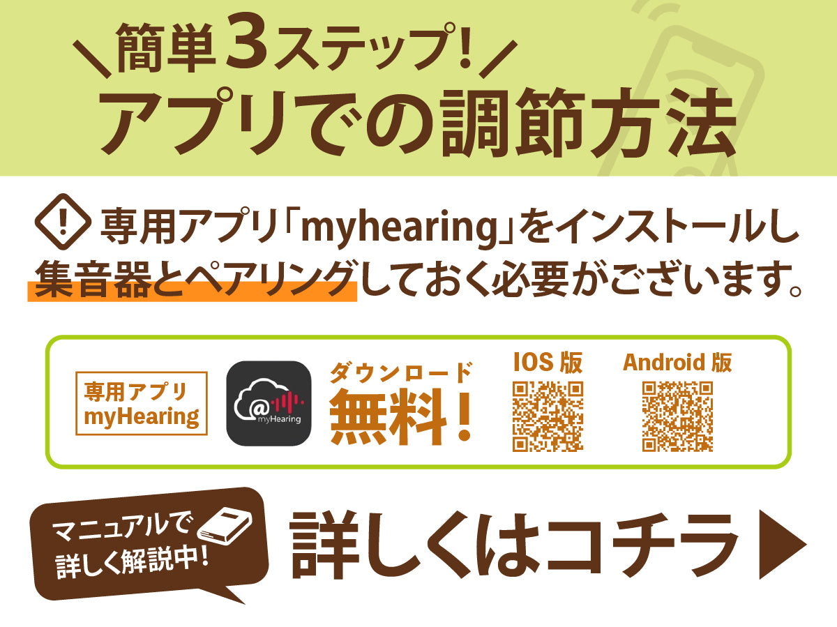 Mimitakara（ミミタカラ）集音器 ーUP-6S42.43 ｜電池式デジタルクランド耳穴型集音器CIC［右耳用・左耳用］【適応聴力：軽度・中等度】