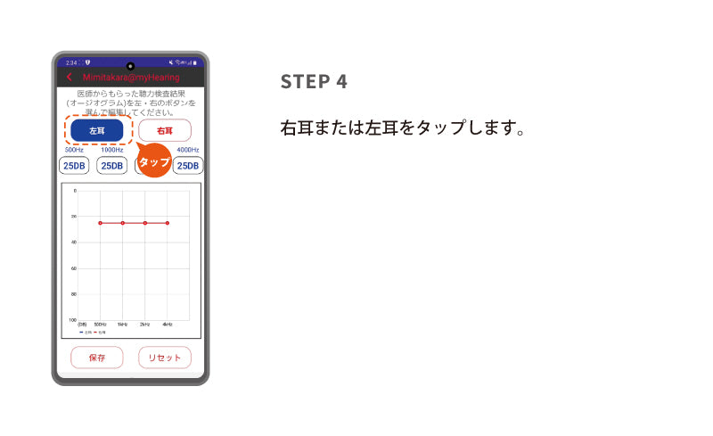 6.オージオグラム入力