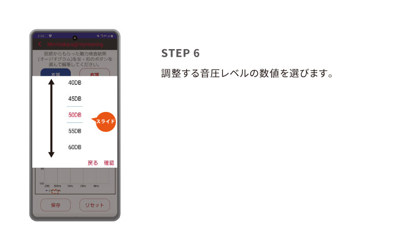 6.オージオグラム入力