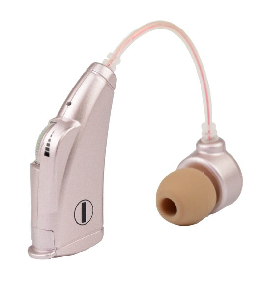 Mimitakara（ミミタカラ）集音器 ーUP-6E7 ｜ 電池式アナログ耳かけ型集音器[左右兼用]【適応聴力：軽度】