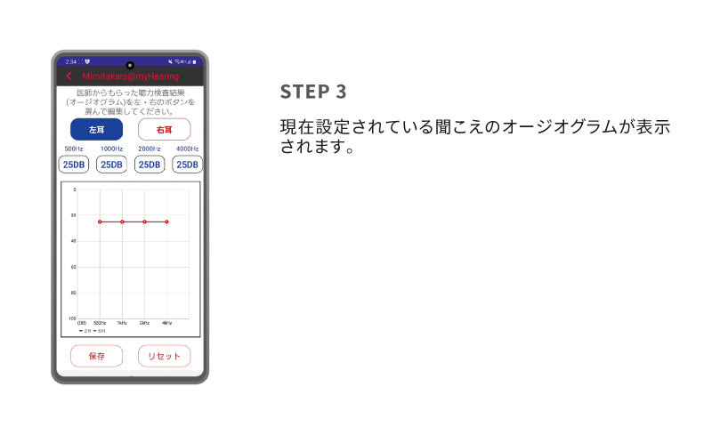 6.オージオグラム入力