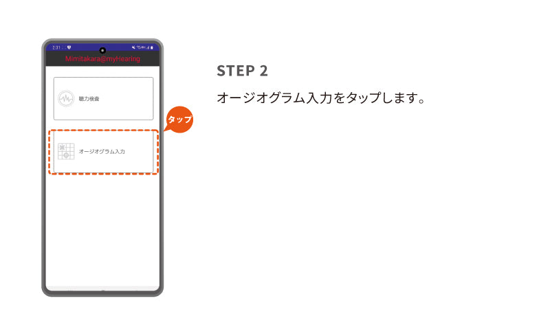 6.オージオグラム入力